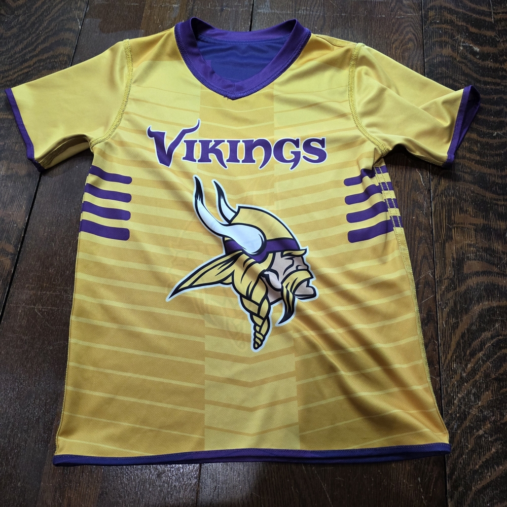 Minnesota Vikings NFL Flag Football Reversible Youth Jersey M